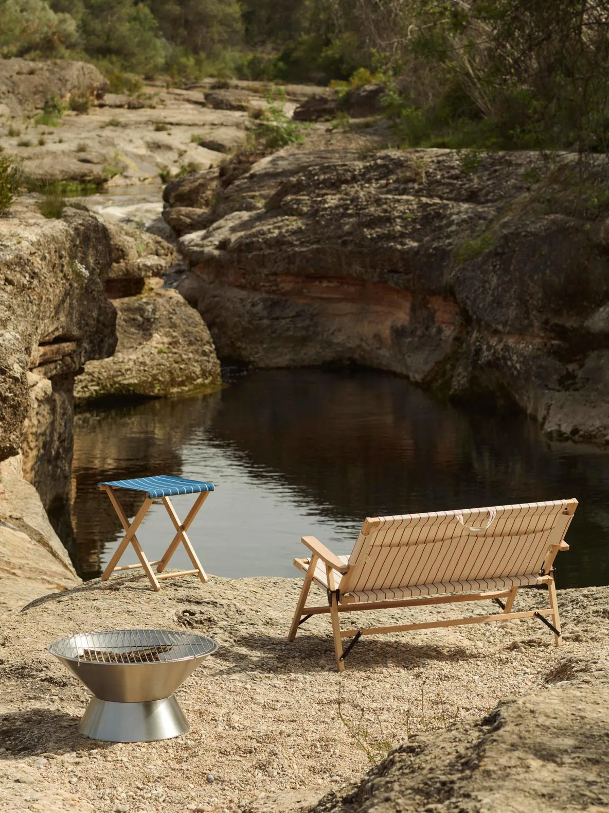 Outdoor Market grill, Rustfrit stål, Ø60 cm HAY