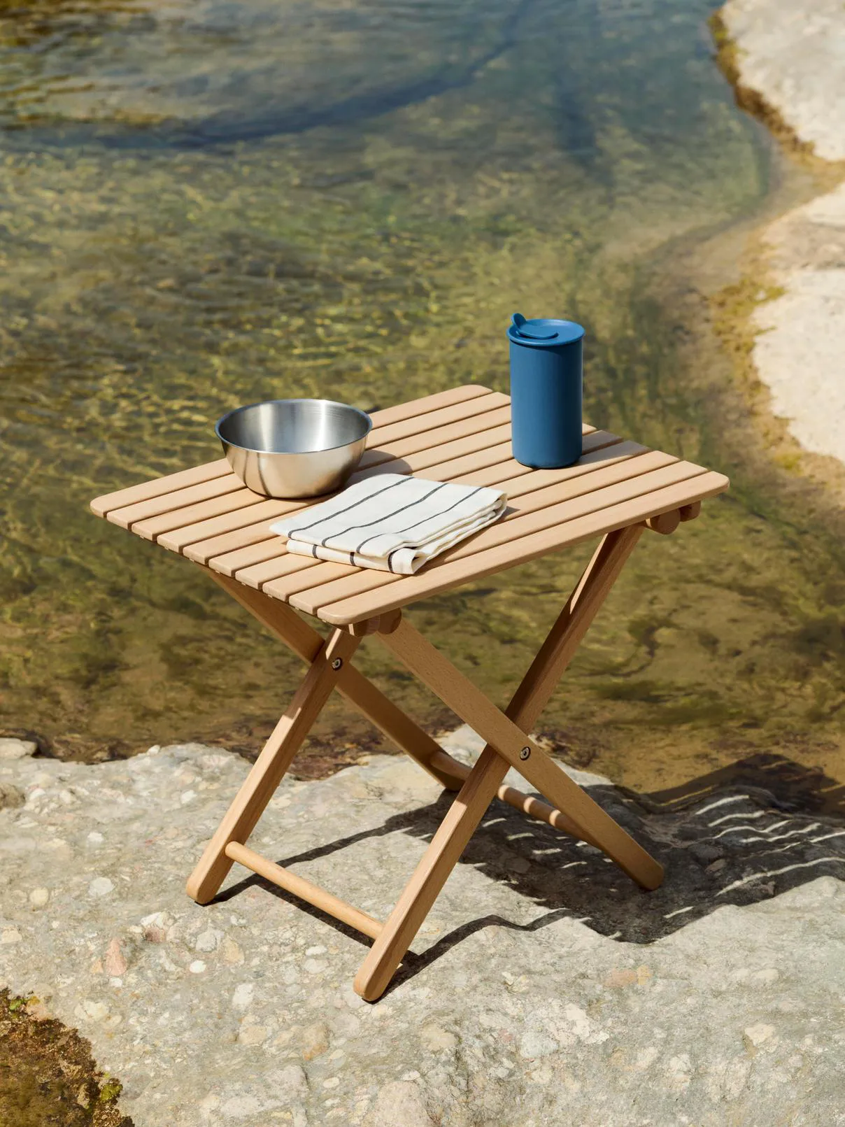 Outdoor Market viskestykke, Blue-beige, 2-pak HAY