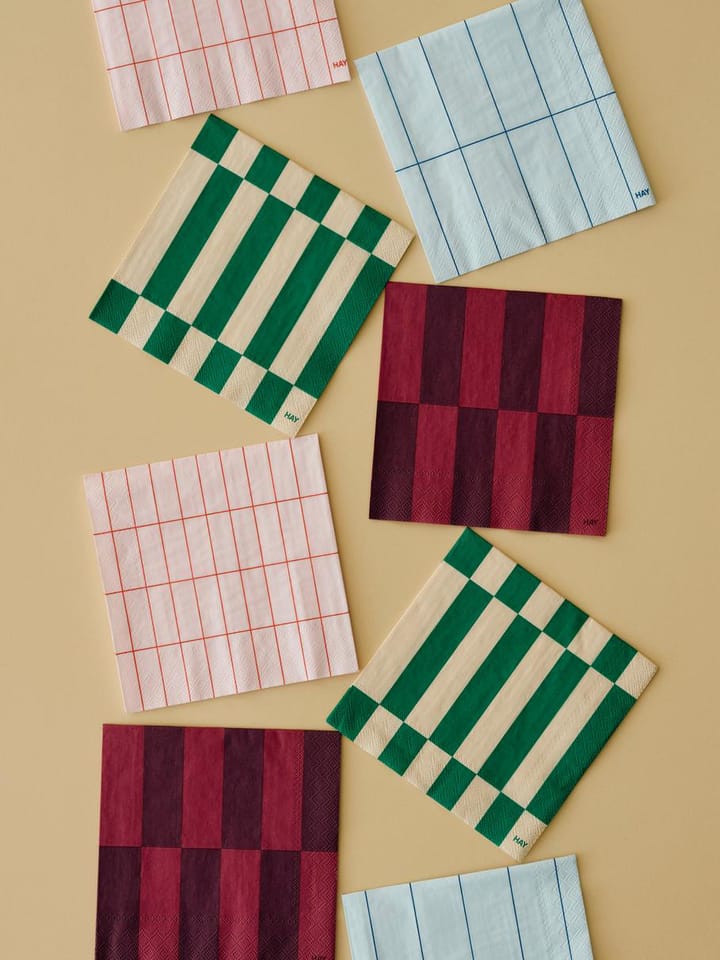 Pattern Dinner serviet 40x40 cm 20-pak, Bordeaux-wine HAY