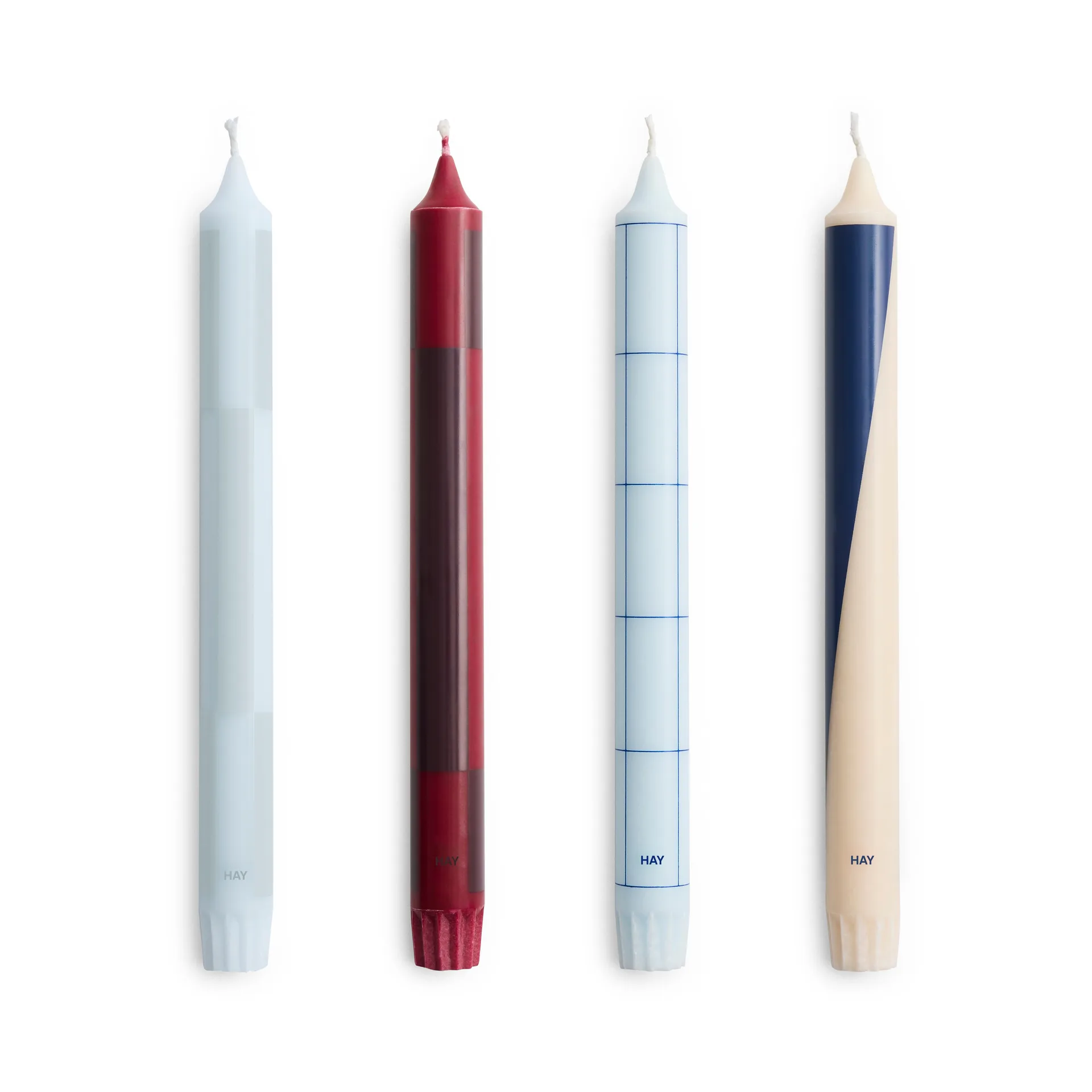 Pattern lys mix 4-pak, Blues-bordeaux HAY