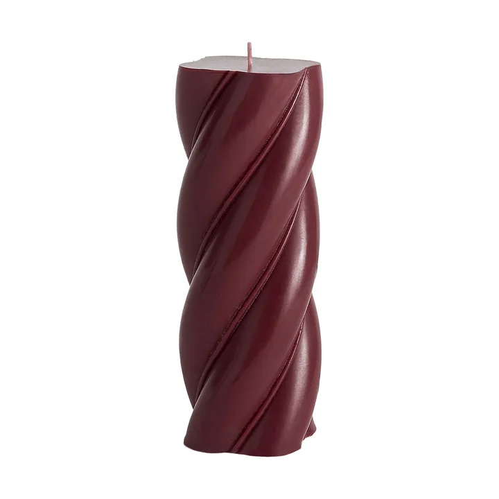 Soft Serve Candle bloklys - Bordeaux, Ø7,8x19,5 cm - HAY
