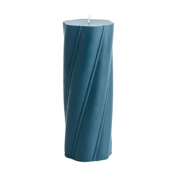 Soft Serve Candle bloklys - Dark teal, Ø9,5x24,5 cm - HAY