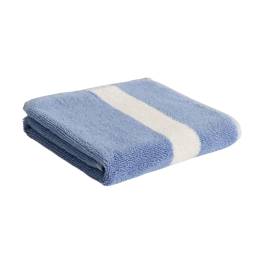 Stripe håndklæde, Dusty blue, 40x60 cm HAY