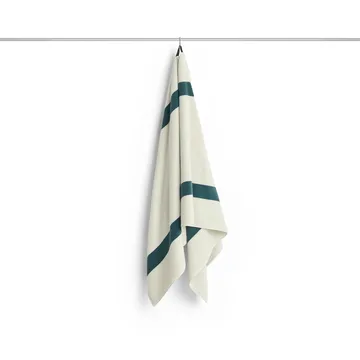 Stripe håndklæde - Petrol blue, 70x140 cm - HAY