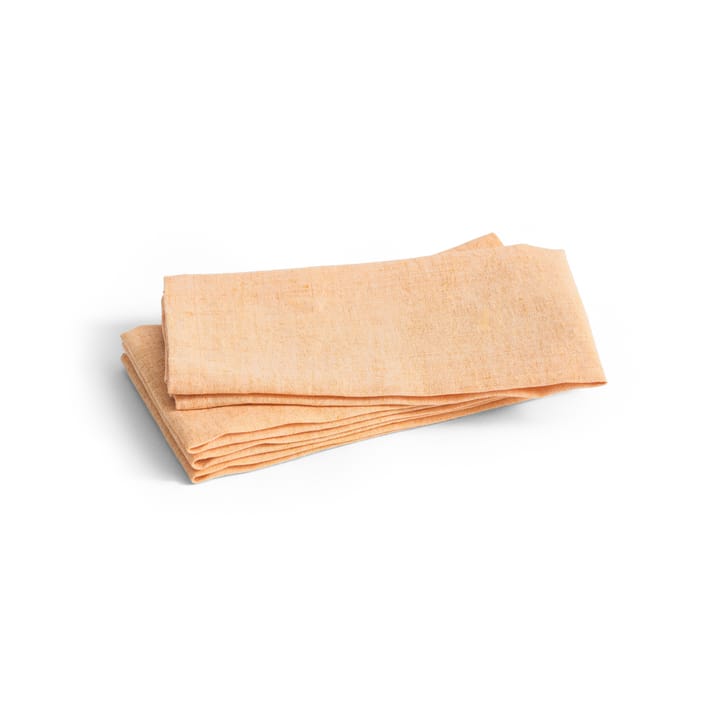 Tavolo dækkeserviet/serviet 4-pak, Soft orange HAY