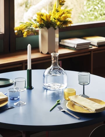 Tint glas 20 cl 2-pak - Lyseblå/Rød kant - HAY