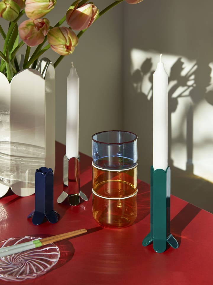 Tint glas 20 cl 2-pak, Lysegul/Hvid kant HAY