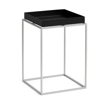 Tray Table medium brickbord - Black-silikone grå, 30x30x44 cm - HAY