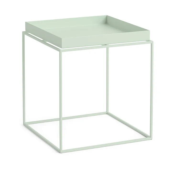 Tray Table medium brickbord - Soft mint, 40x40x44 cm - HAY