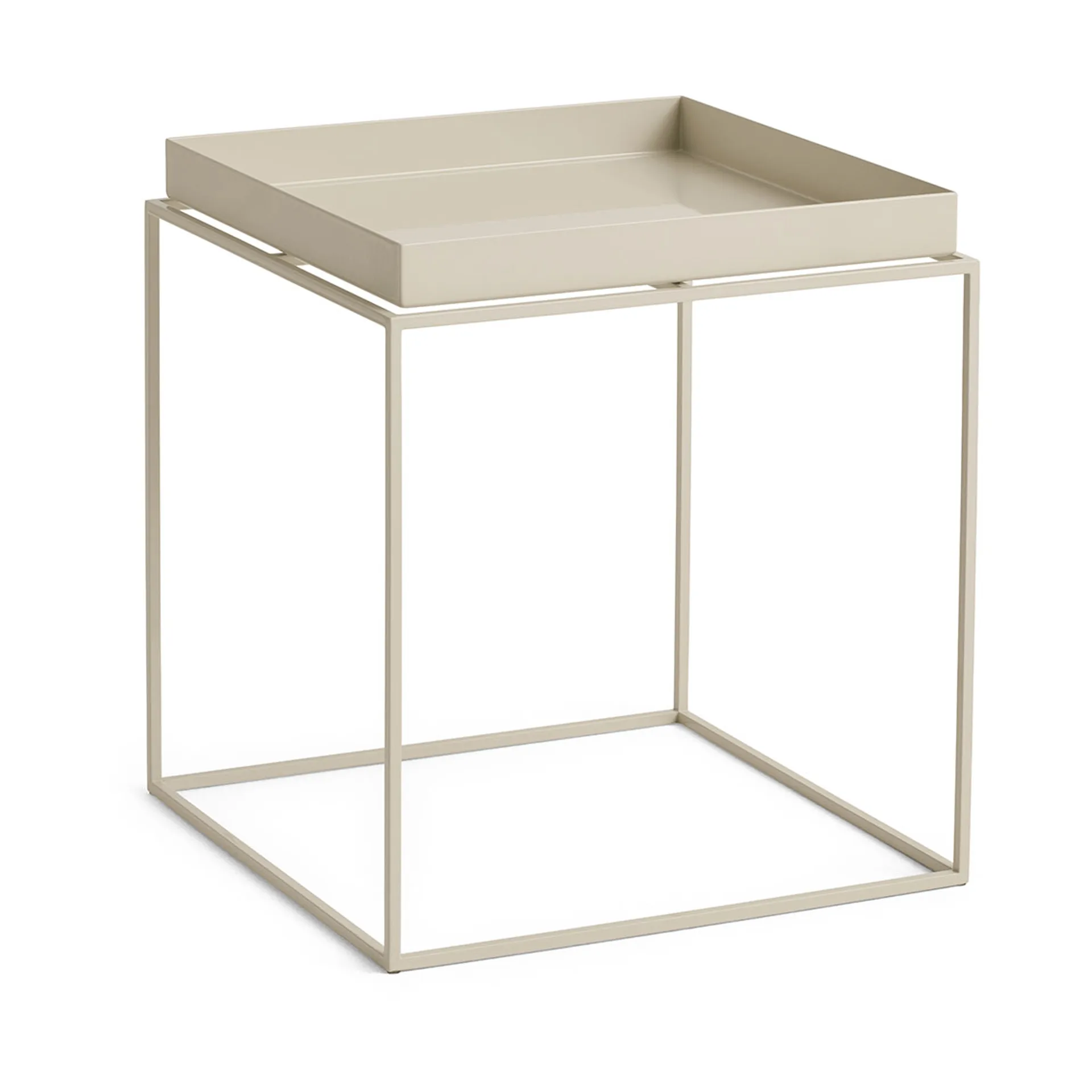 Tray Table medium brickbord, Varm beige, 40x40x44 cm HAY