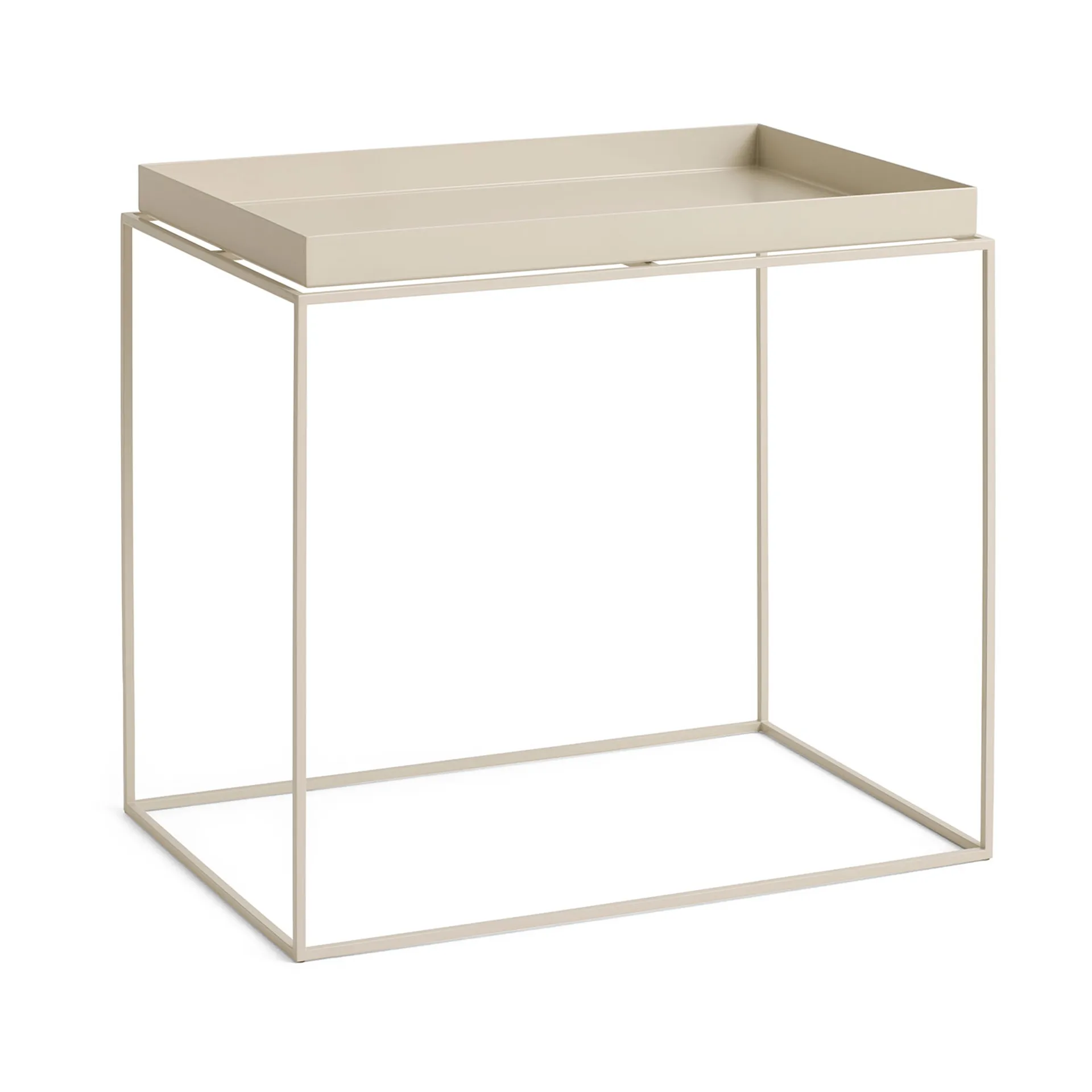 Tray Table medium brickbord, Varm beige, 40x60x54 cm HAY