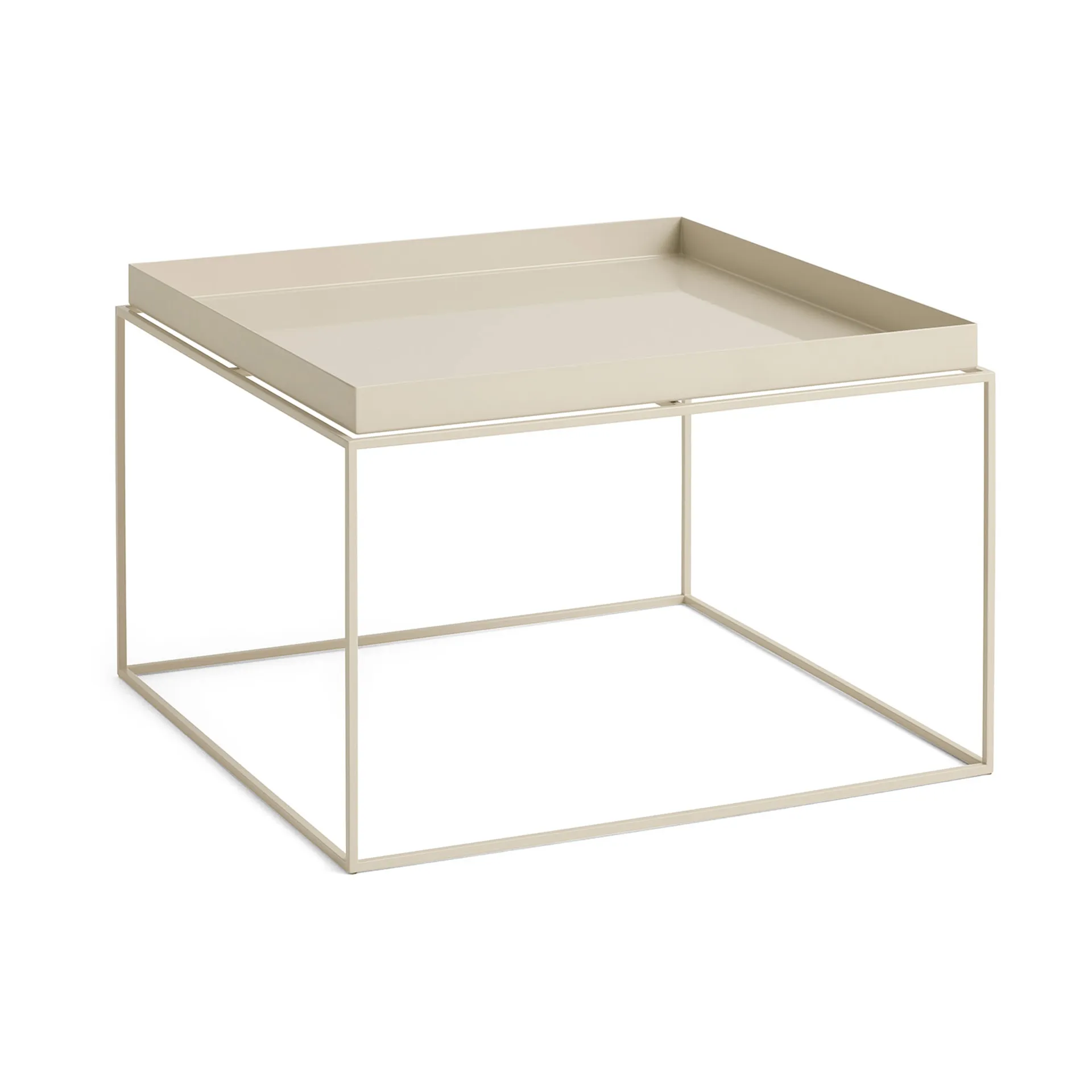 Tray Table medium brickbord, Varm beige, 60x60x39 cm HAY