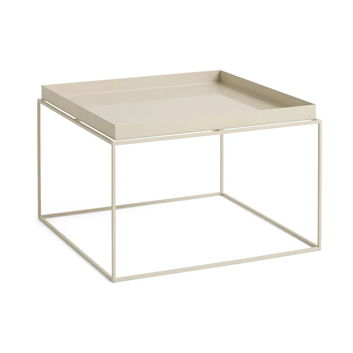 Tray Table medium brickbord - Varm beige, 60x60x39 cm - HAY