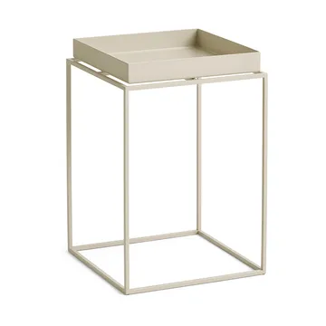 Tray Table medium brickbord - Warm beige, 30x30x44 cm - HAY