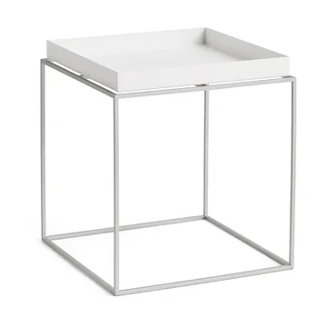 Tray Table medium brickbord - White-silikone grå, 40x40x44 cm - HAY