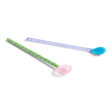 Twist glasske 2-pak - Turquoise/Light pink - HAY