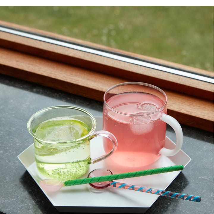 Twist glasske 2-pak, Turquoise/Light pink HAY