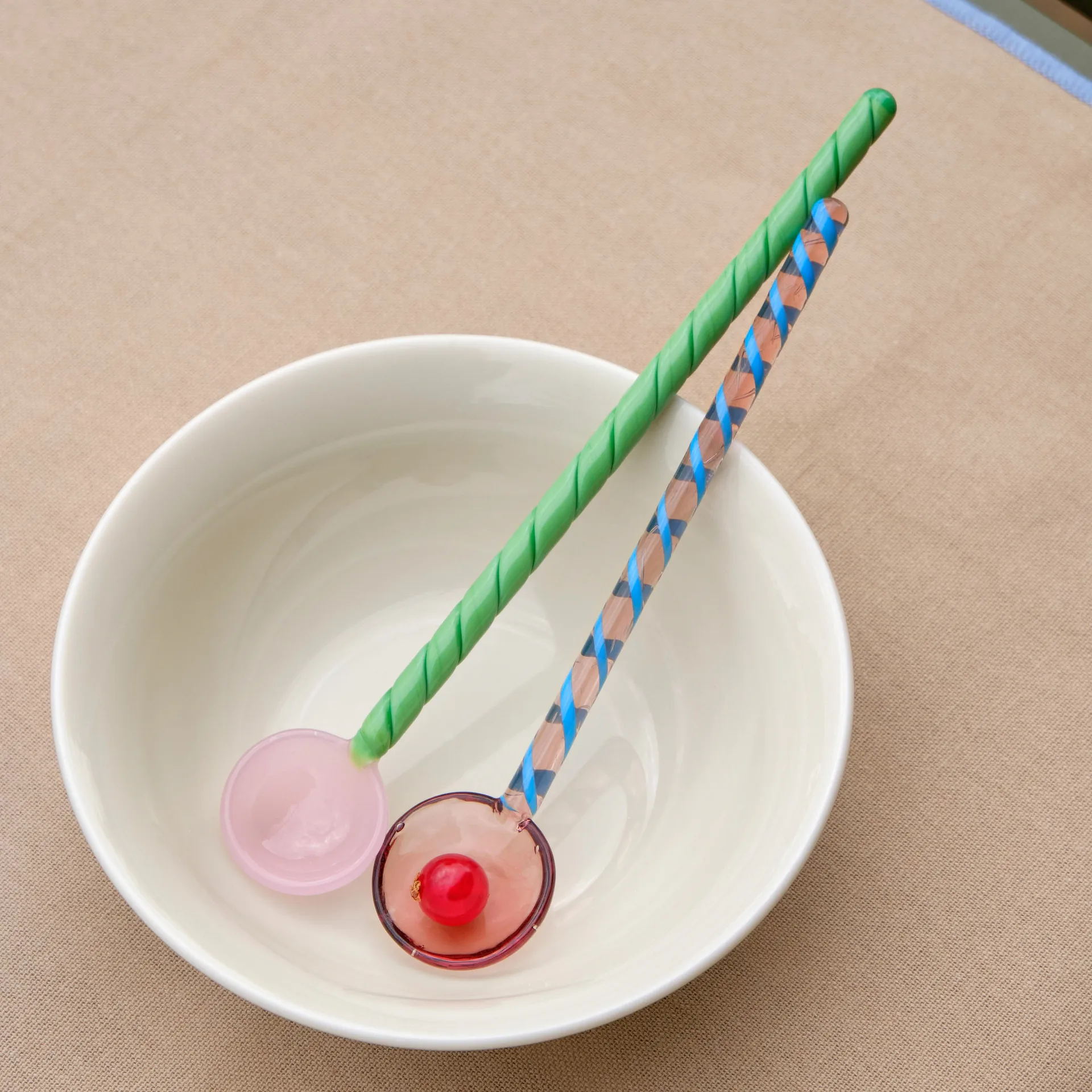 Twist glasske 2-pak, Turquoise/Light pink HAY