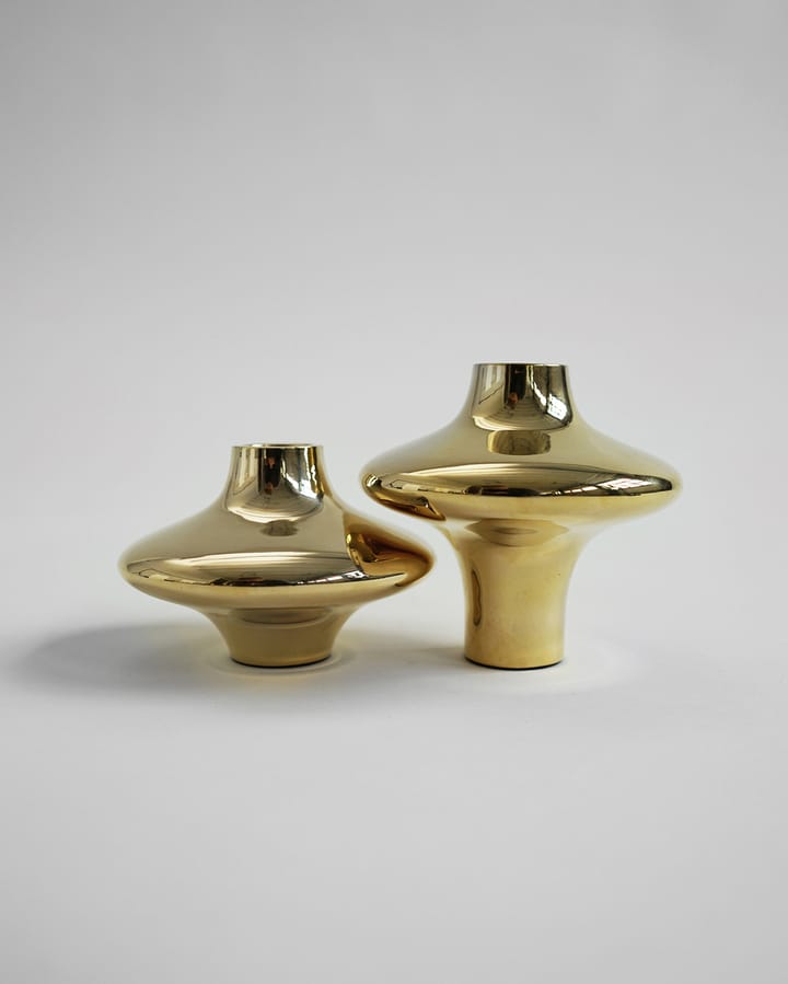 Doublet no. 02 stor lysholder, Brass Hein Studio