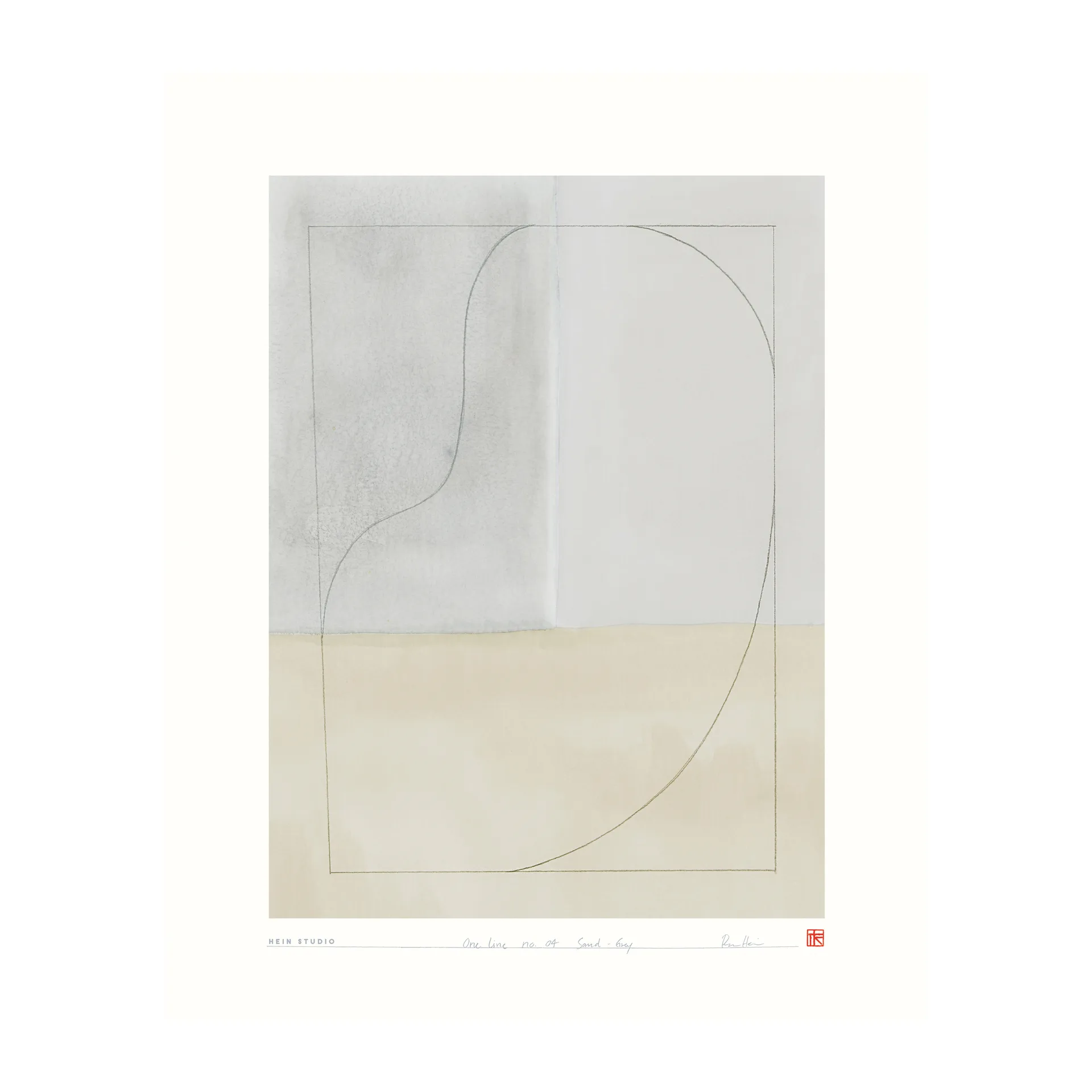 One Line plakat 40x50 cm, No. 04 Hein Studio
