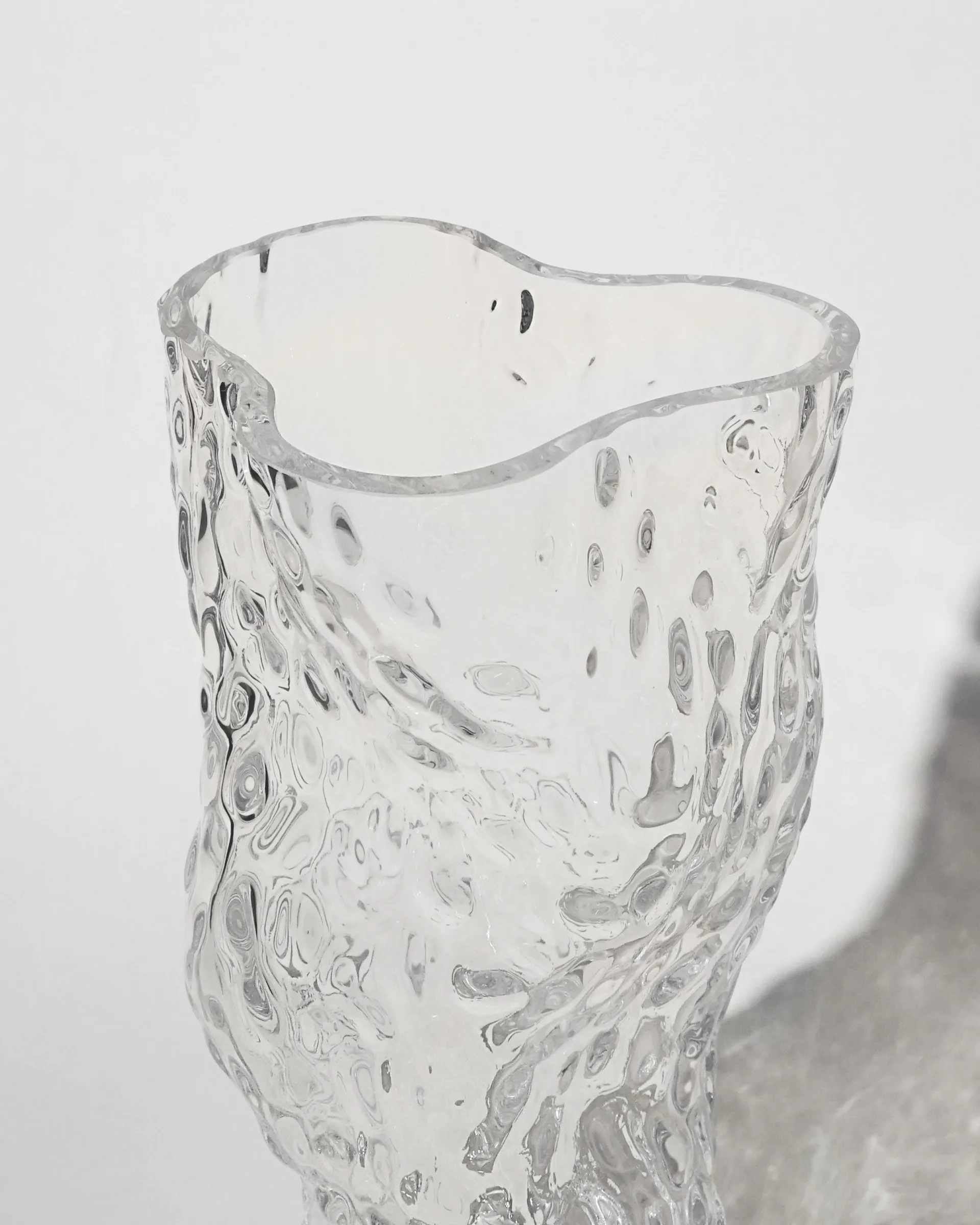 Ostrea Rock vase glas 30 cm, Clear Hein Studio