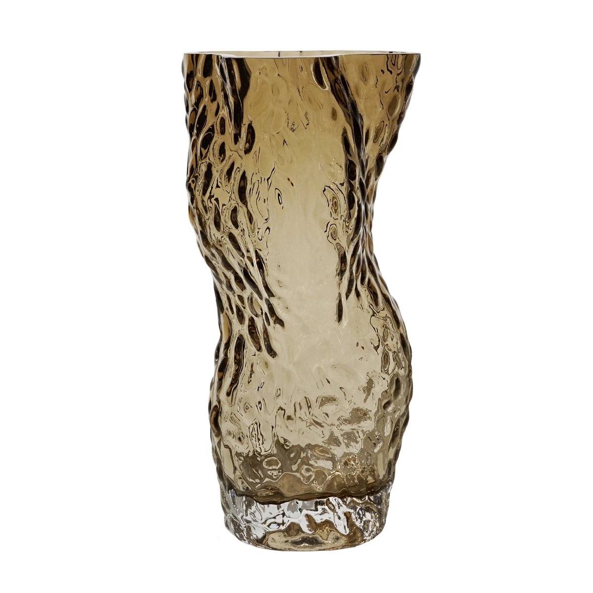 Hein Studio Ostrea Rock vase glas 30 cm Smoke
