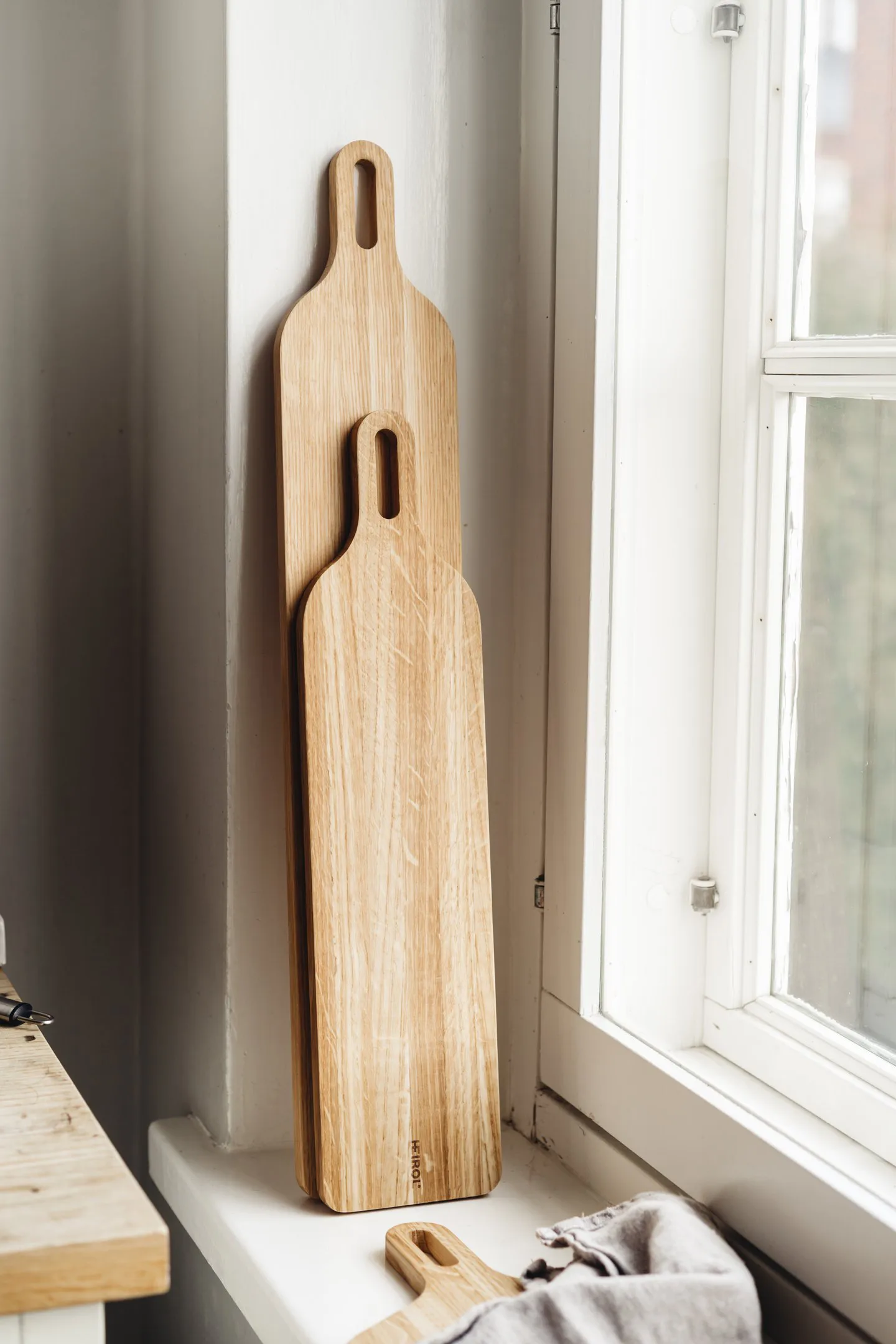 Heirol skærebræt 39x12 cm, Eg Heirol