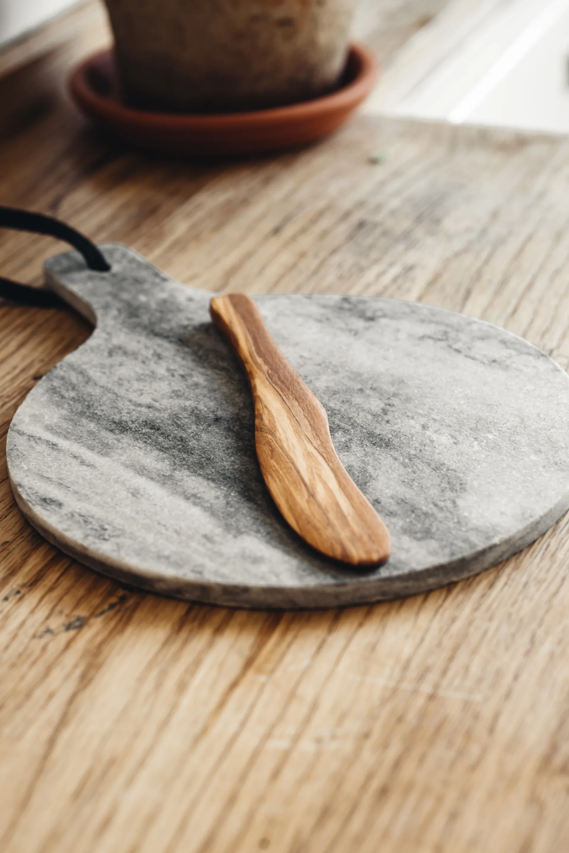 Heirol smørkniv oliventræ, 17,5 cm Heirol
