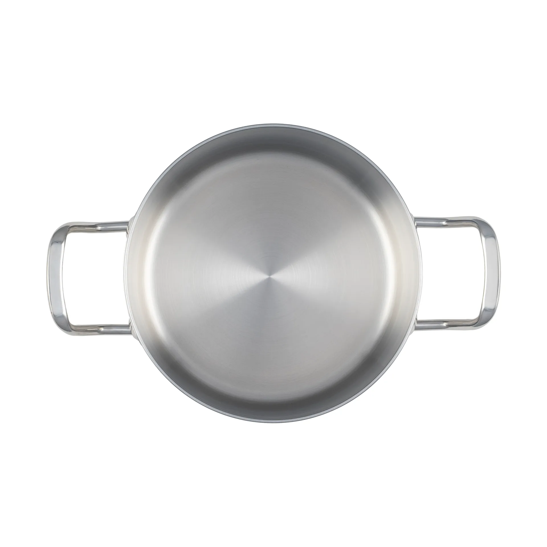 Heirol Steely Classic Triply gryde med låg 3 liter, Rustfrit stål Heirol