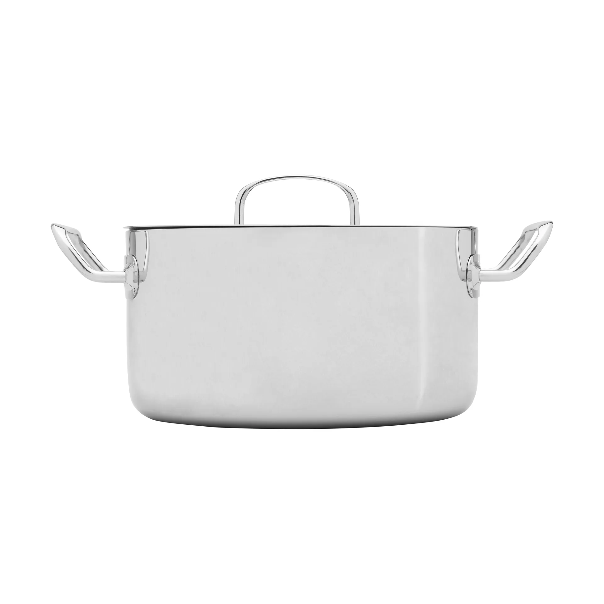 Heirol Steely Classic Triply gryde med låg 5,5 liter, Rustfrit stål Heirol