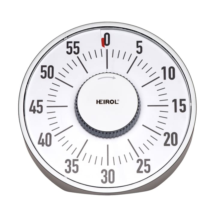 Heirol stor magnetisk timer - Hvid-rustfrit stål - Heirol