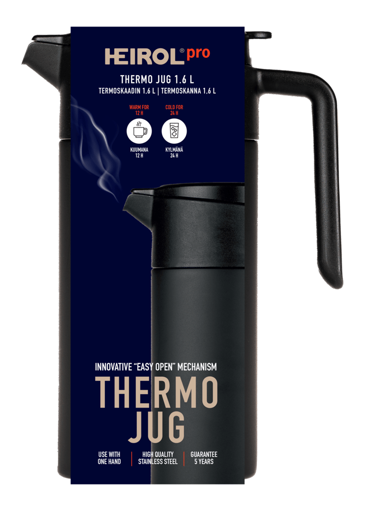 Heirol termokande 1,6 l, Sort Heirol