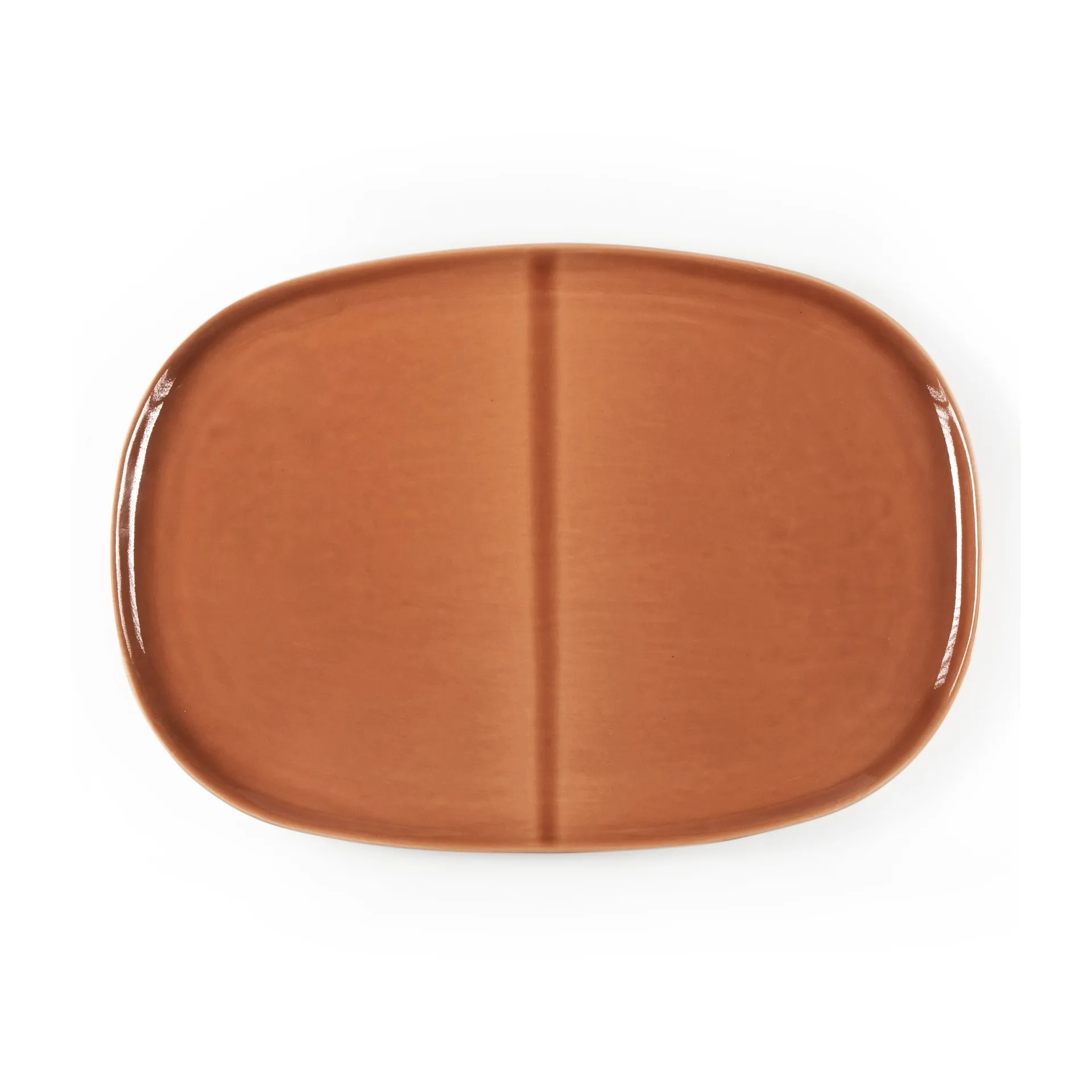 Heirol x Nosse Svelte tallerken oval 30 cm, Terracotta Heirol