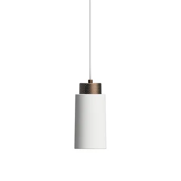 Edge pendel small - Mat hvid/Bronze - Herstal