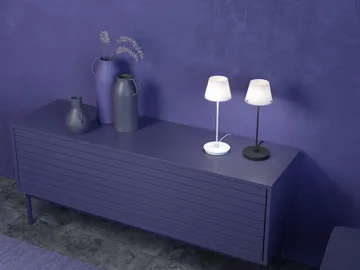 Gil il Grande bordlampe - Hvid/Opalglas - Herstal