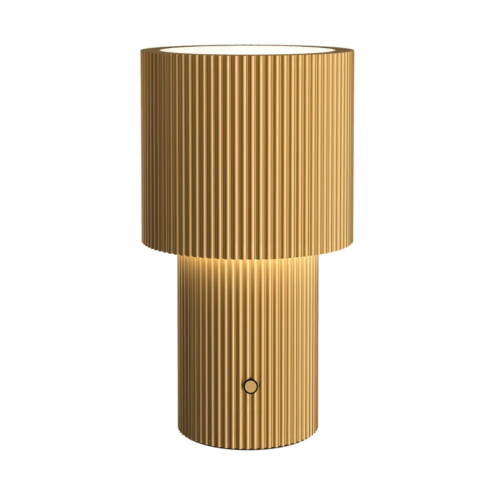 Iluma bordlampe portabel, guld Herstal