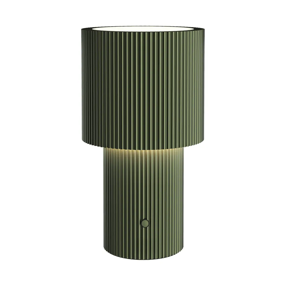 Iluma bordlampe portabel, olivgrøn Herstal