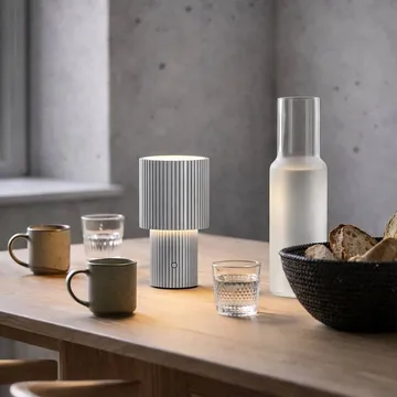 Iluma bordlampe portabel - Sølv - Herstal