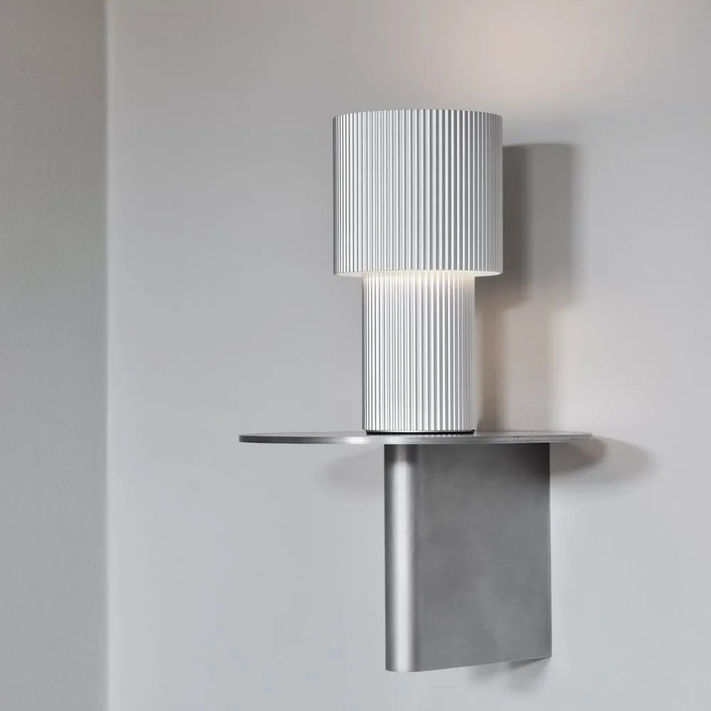 Iluma bordlampe portabel, Sølv Herstal