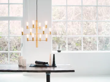 Manola 12 lysekrone - Satin brass - Herstal