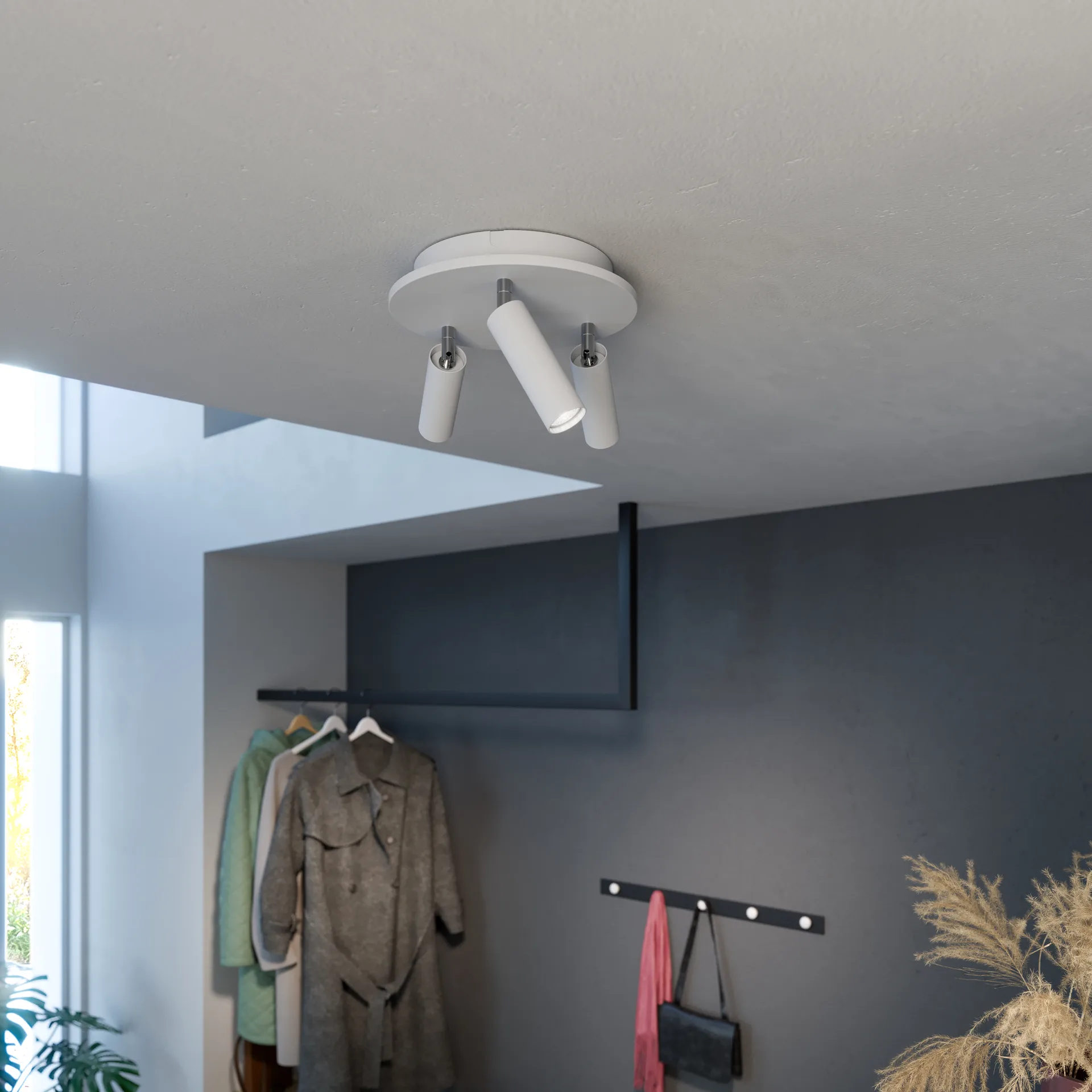 Pipeline spotlight rund 3, Mat hvid Herstal