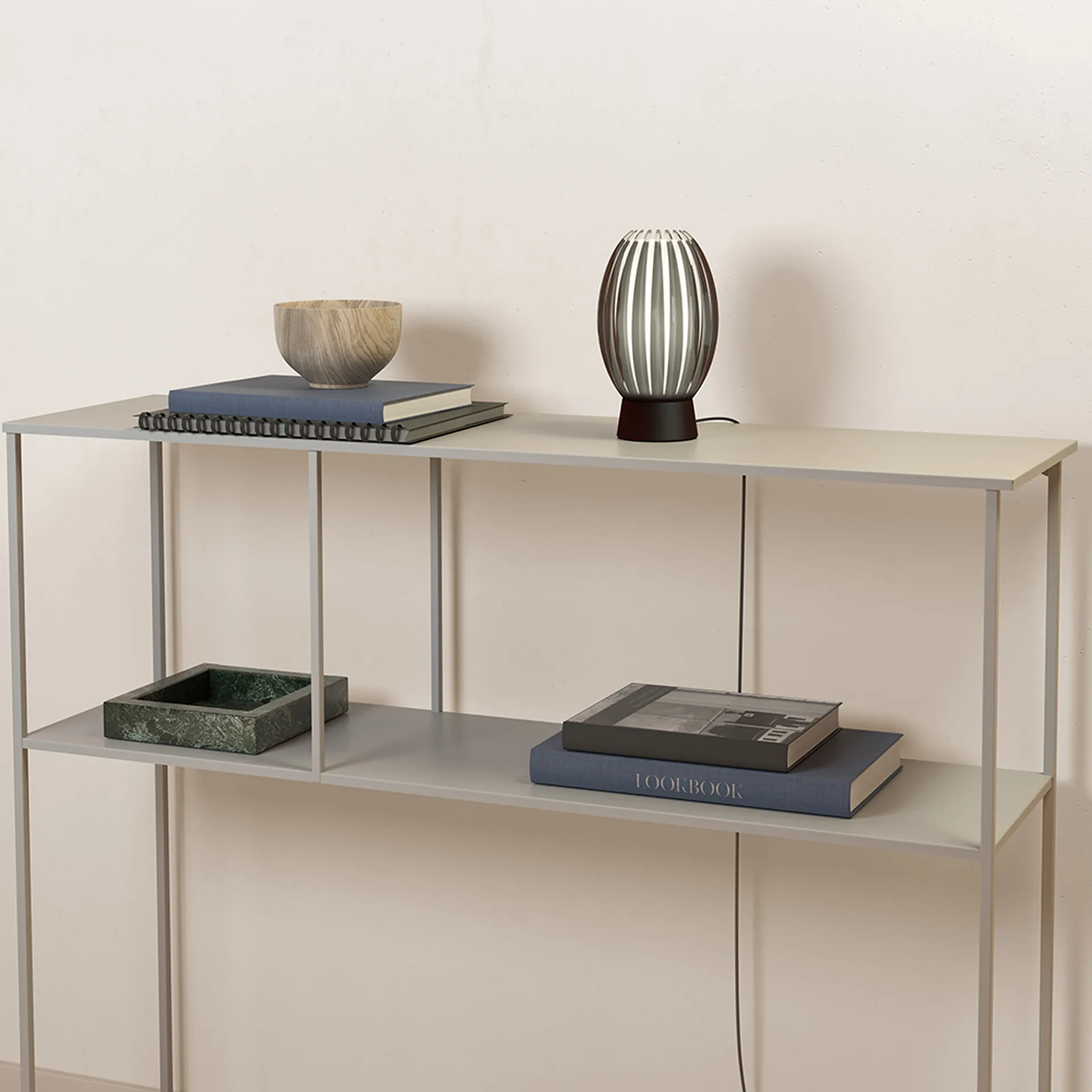 Tentacle bordlampe S 18,5 cm, Sort/Røgfarvet Herstal