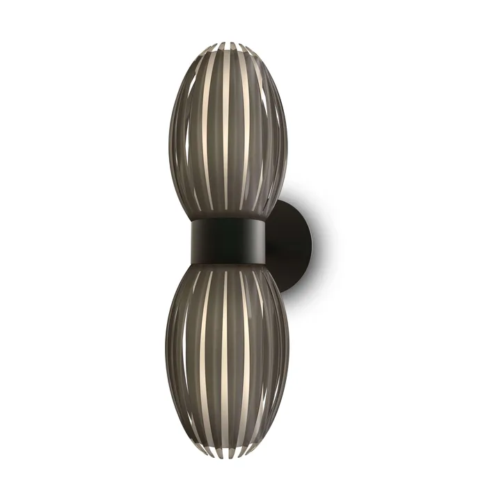 Tentacle væglampe duo 34 cm - Sort/Røgfarvet - Herstal