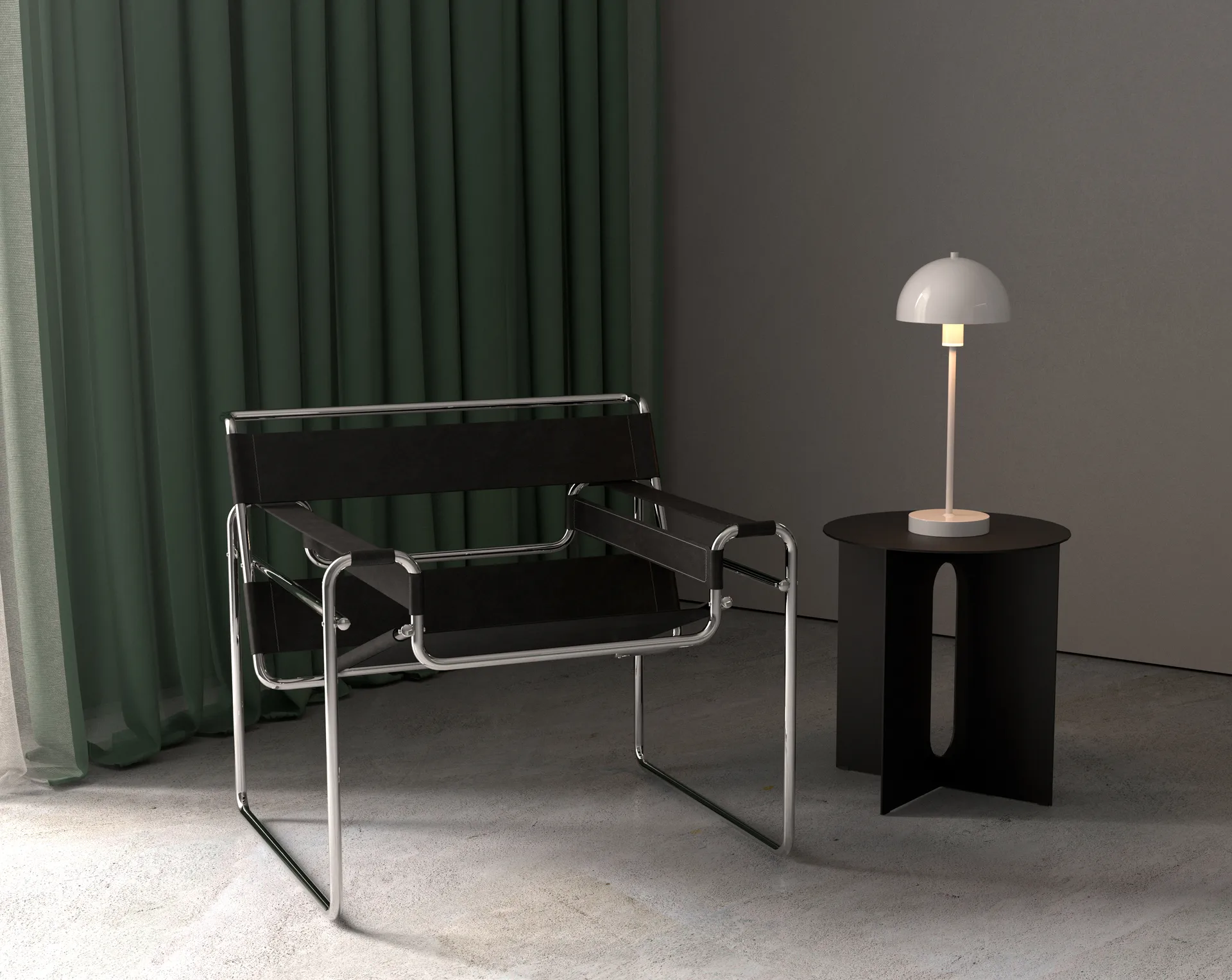 Vienda bordlampe, Blankhvid Herstal