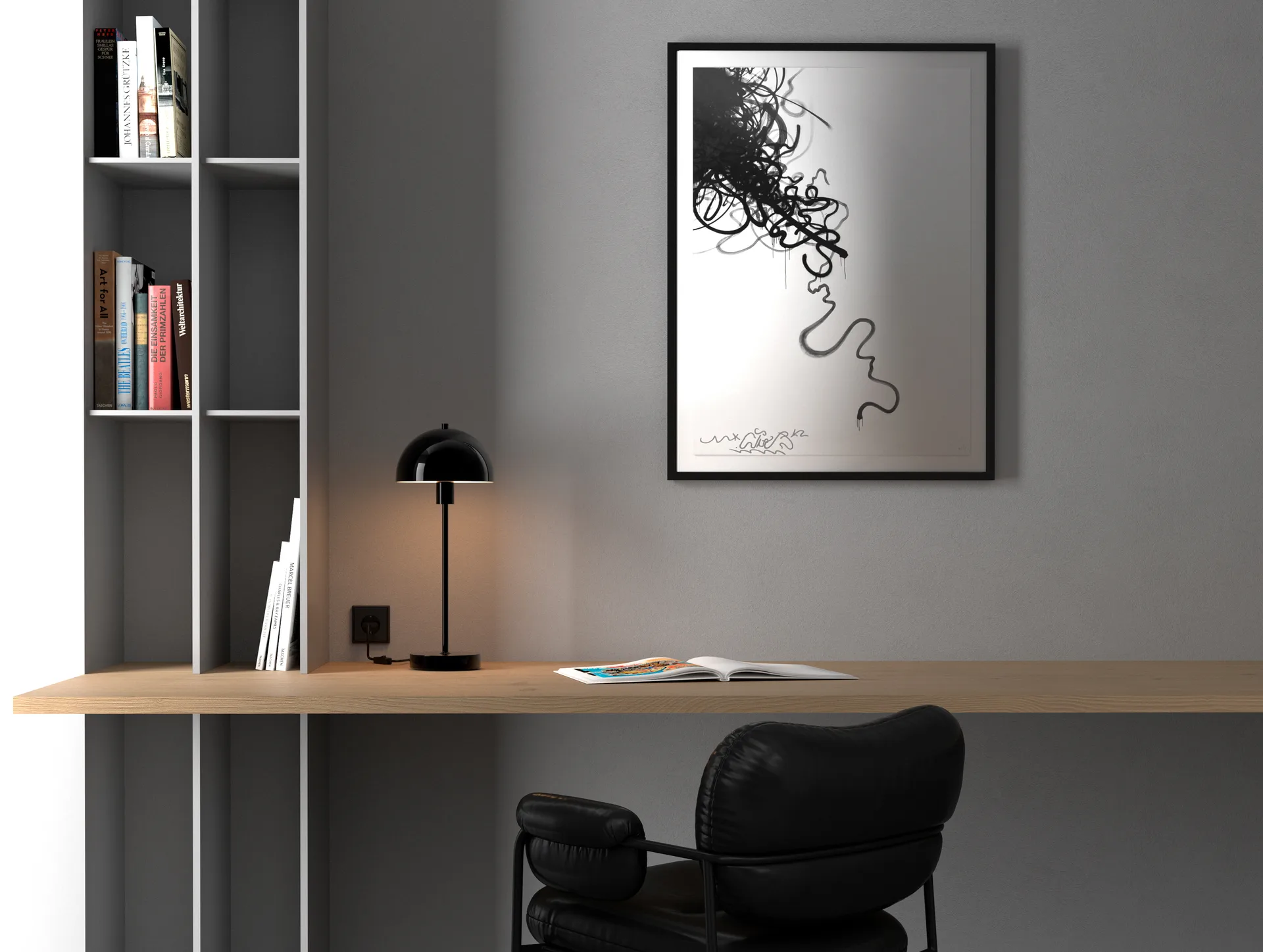 Vienda bordlampe, Blanksort Herstal