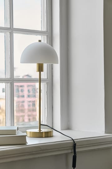 Vienda bordlampe - messing-hvid - Herstal