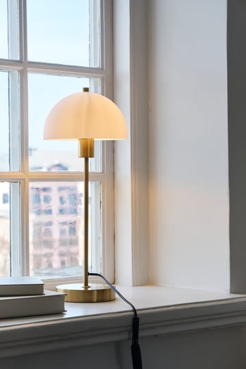 Vienda bordlampe - messing-hvid - Herstal