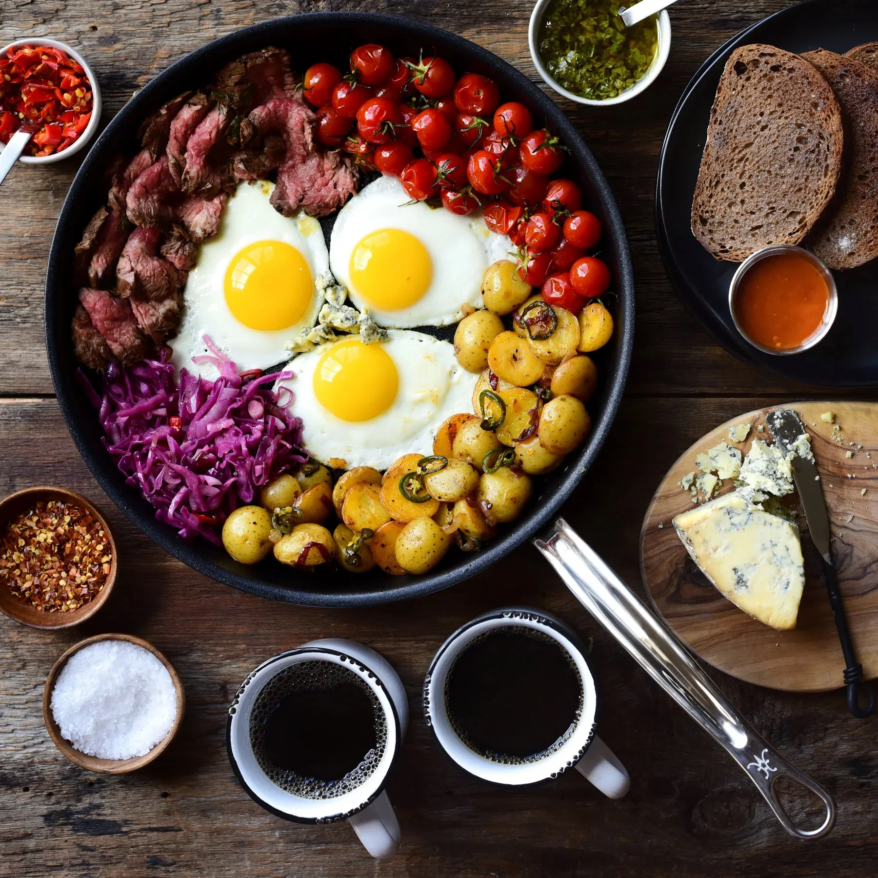 Hestan Probond non stick stegepande 32 cm, Rustfrit stål Hestan