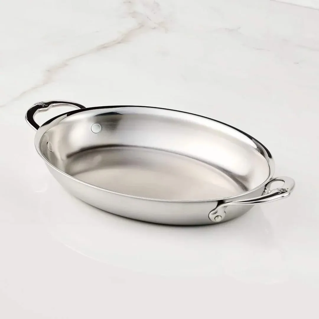 Hestan Provisions oval gratinform, Åben, 30x21 cm Hestan