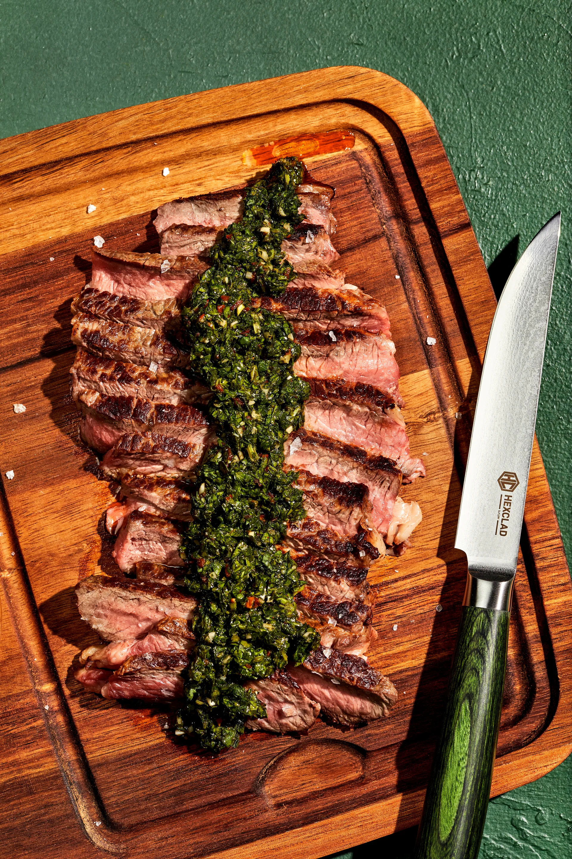 Hexclad Bistecca skærebræt/Plank 4-pak, Acacia Hexclad